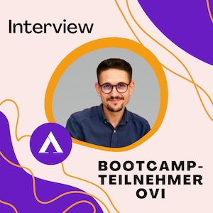 Artikelbild zum Artikel Bootcamp-Storys: Ovi hatte etliche Jobs – jetzt ist er am Ziel!